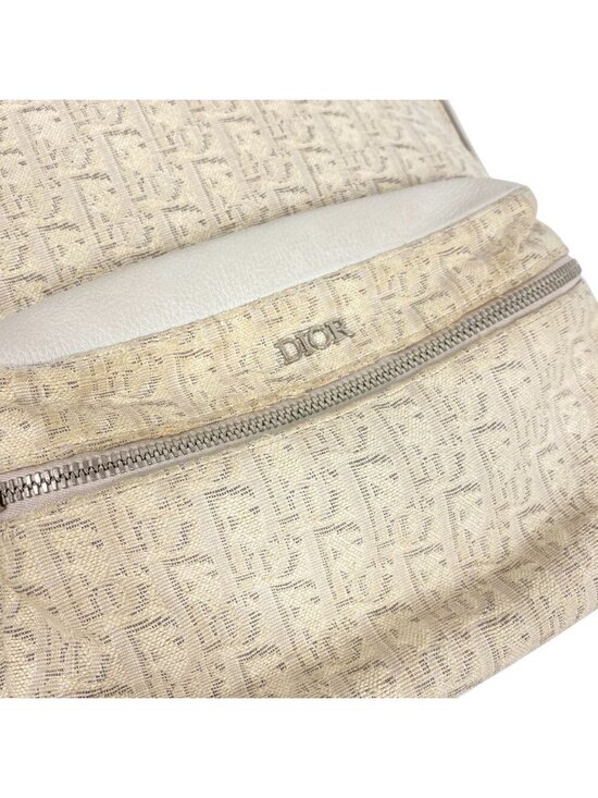 Dior Rider Oblique Backpack Trotter Purse White main image 4
